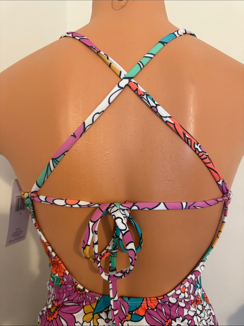 Hurley Size Small Floral One-Piece Swimsuit Floral Multicolor Style = Hurn30052 - Picture 7 of 11